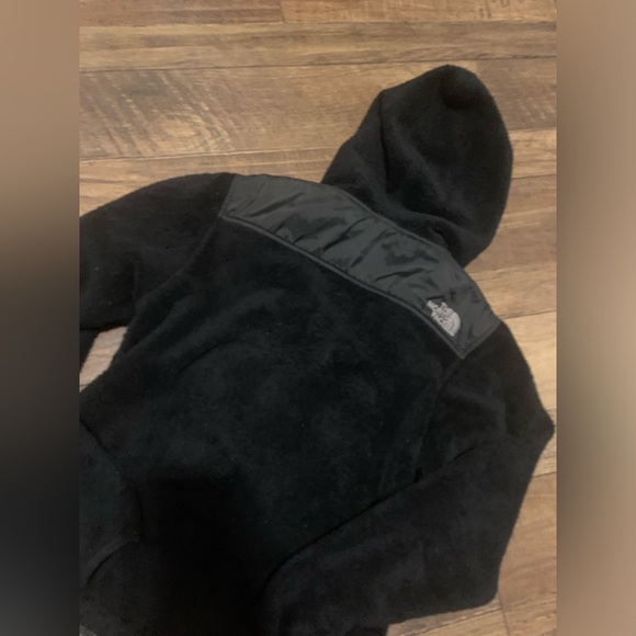 The north face black fuzzy osito for zip fleece with hood extra small Gorpcore - Picture 5 of 7